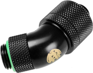 Lidhës uji BitsPower BP-MB45R2CPF-CC3V2, 45°, 10/16mm, 1/4", i zi matte