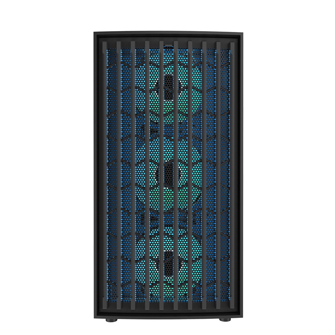 Kuti kompjuteri Modecom Breeze ARGB Flow, midi tower, xham i temperuar, e zezë