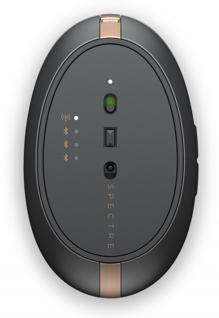 Maus pa tela HP Spectre Rechargeable Mouse 700, me bateri të rikarikueshme, ergonomik, gri me bakër