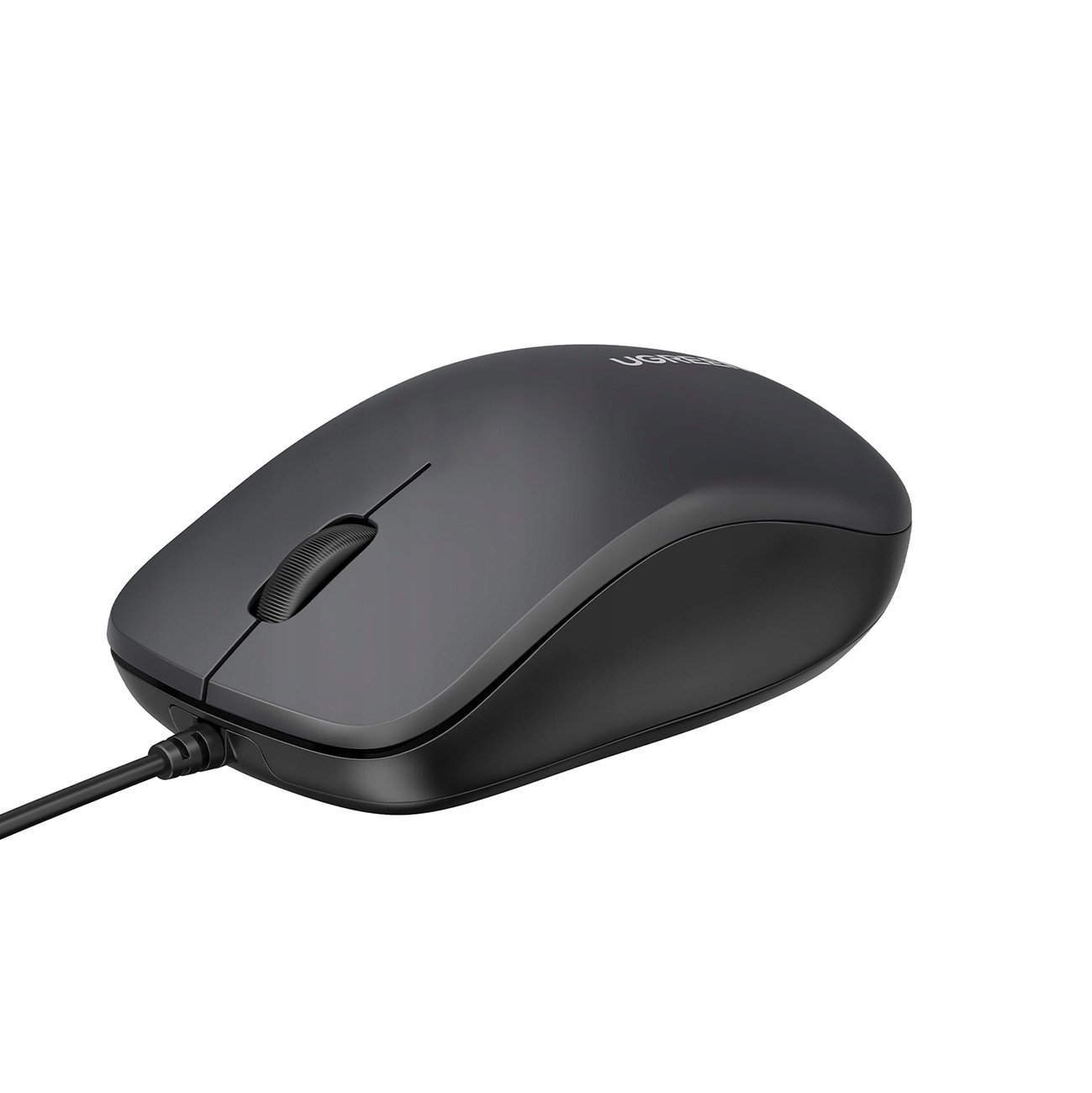Mouse optik Ugreen MU007, me kabllo USB, 3 butona, i zi