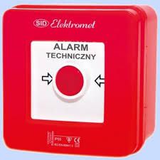 Çelës alarmi sipërfaqësor Elektromet WA-1s, 1NO 1NC, me xham mbrojtës, i kuq