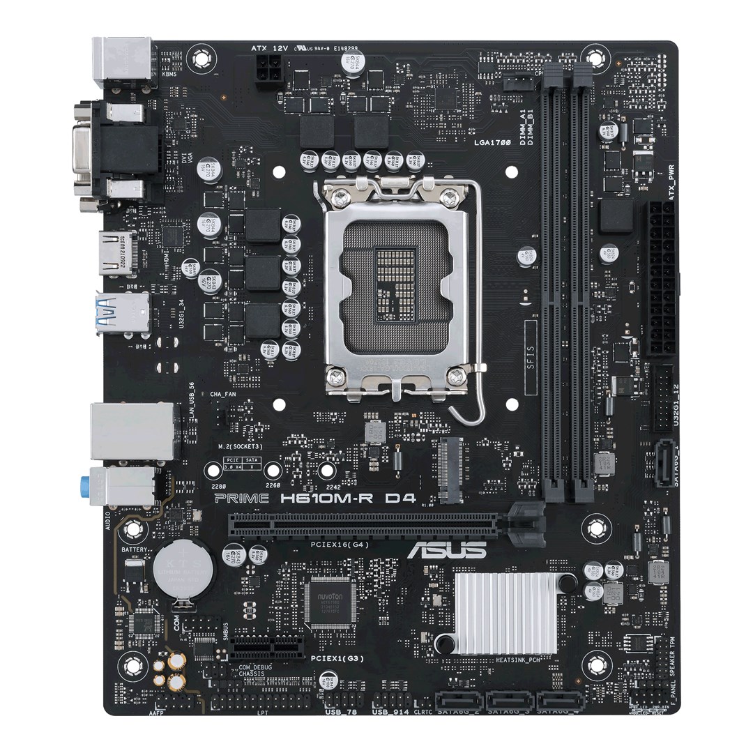 Pllakë amë ASUS PRIME H610M-R D4 Intel H610 LGA 1700 micro ATX