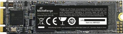 Disk SSD MediaRange, 512GB, M.2 2280 SATA III