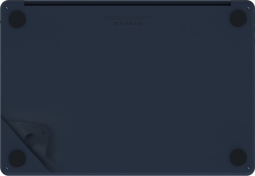 Set mbrojtës JCPAL MacGuard Two in One për MacBook Air 15" M2 M3 M4, folie sipër dhe poshtë, çantë notebook, e zezë