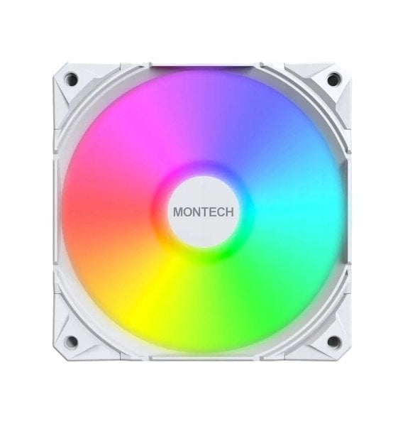 Ventilator kasë PC Montech E28 ARGB, 120mm, i bardhë