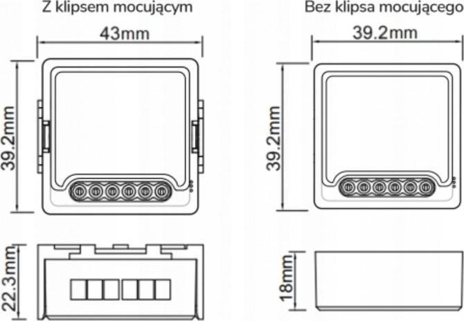 Modul rele OXT Mini, 1 qark, ZigBee TUYA, i bardhë