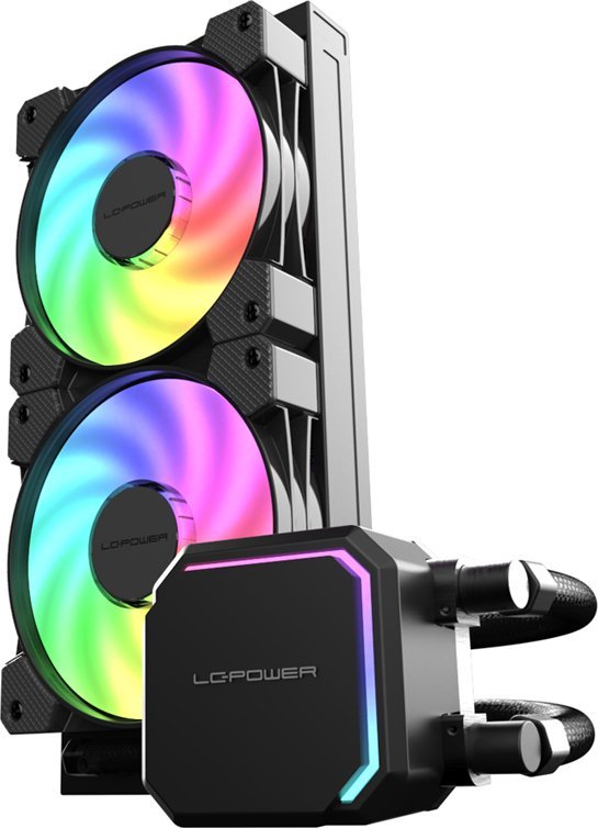Ftohës uji për procesor LC-Power LC-CC-240-B-ARGB, radiator 240mm, ARGB, i zi