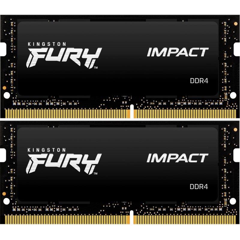 Memorie RAM Kingston FURY Impact DDR4, 16GB 2x8GB, 3200 MHz, SO DIMM