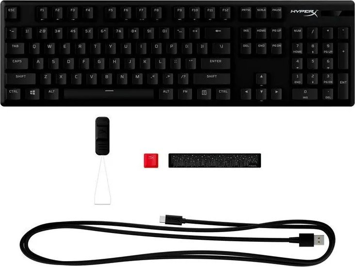Tastierë gaming HyperX Alloy Origins PBT, mekanike, RGB, e zezë