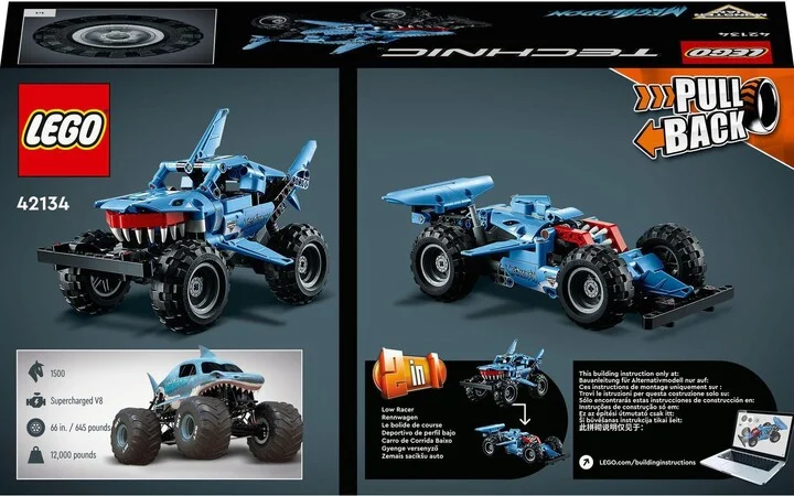 Set LEGO® Technic 42134 Monster Jam™ Megalodon™, 260 pjesë