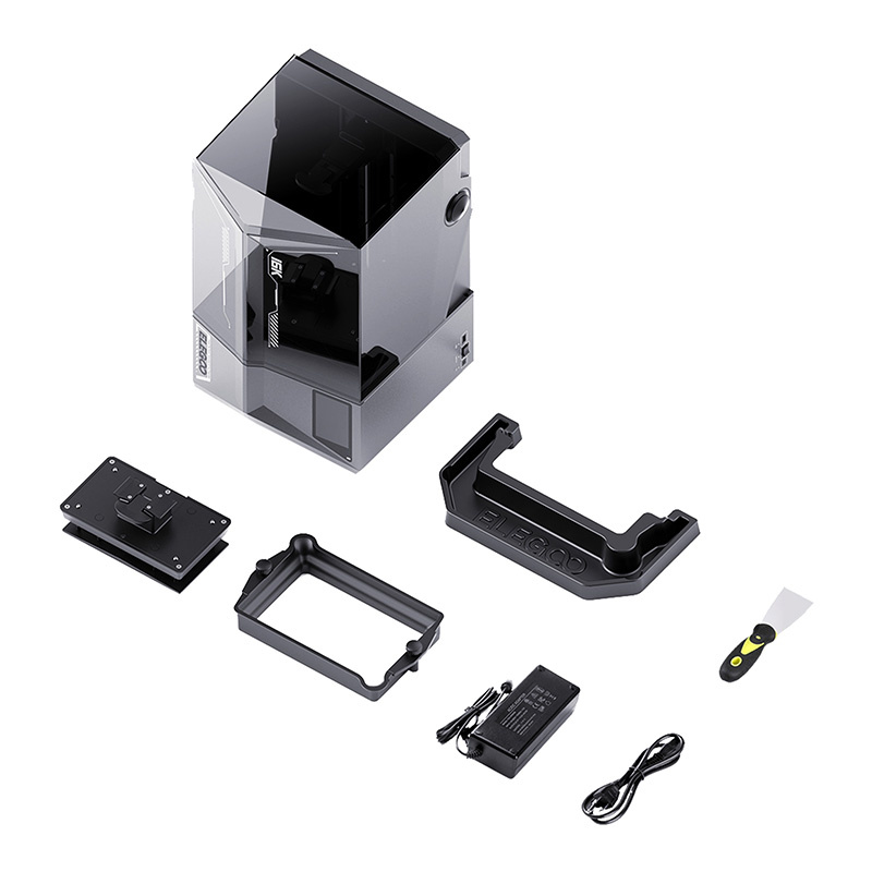 Printer 3D resinë Elegoo Saturn 4 Ultra 16K, LCD 16K, WiFi, gri