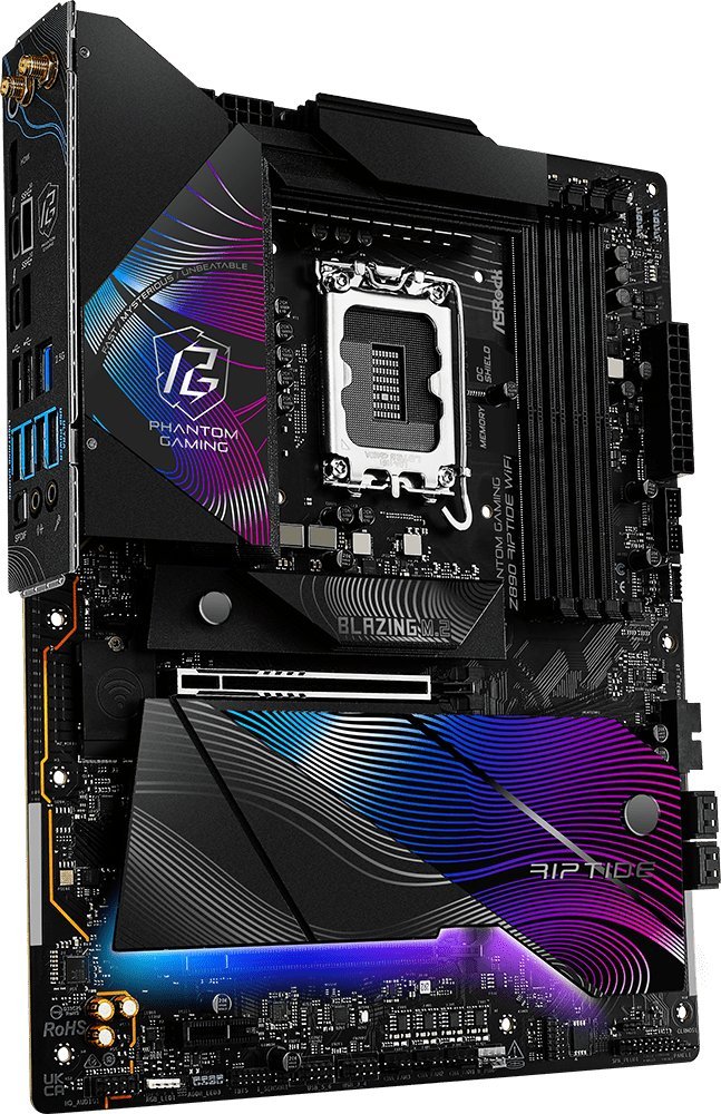 Pllakë amë ASRock Z890 Riptide, DDR5, Wi‑Fi, e zezë