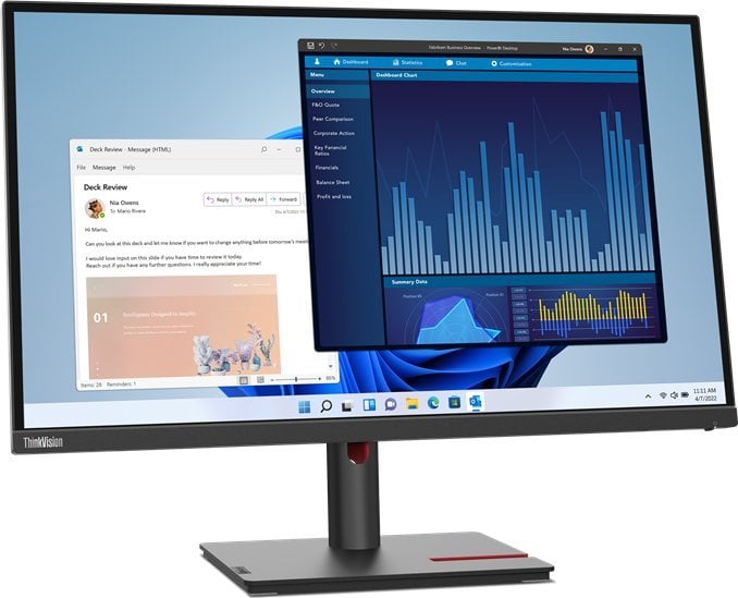Monitor Lenovo ThinkVision T27p-30, 27'', 3840 x 2160, i zi
