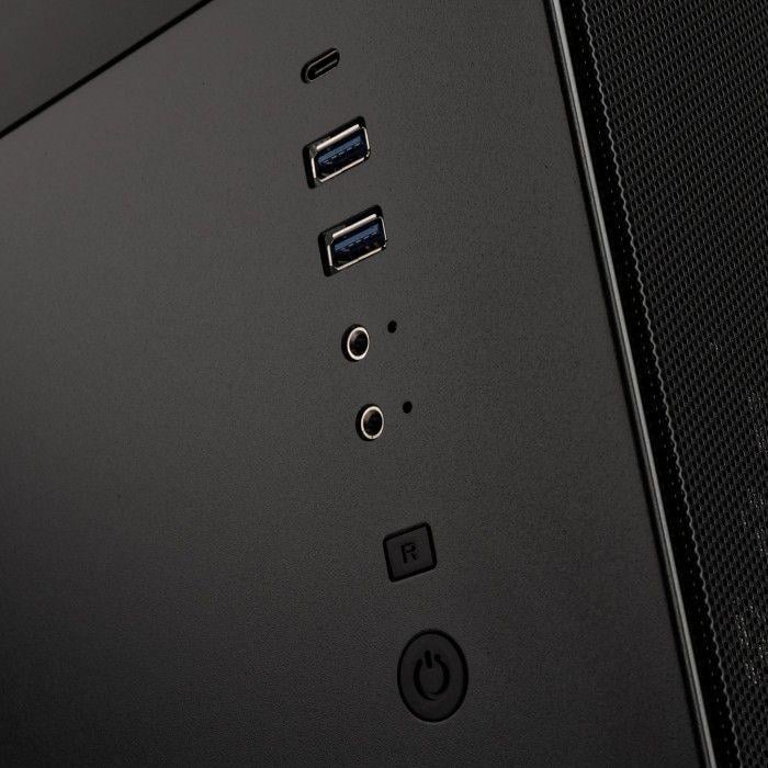 Kasë BitFenix Prodigy M 2022, e zezë, Mini Tower