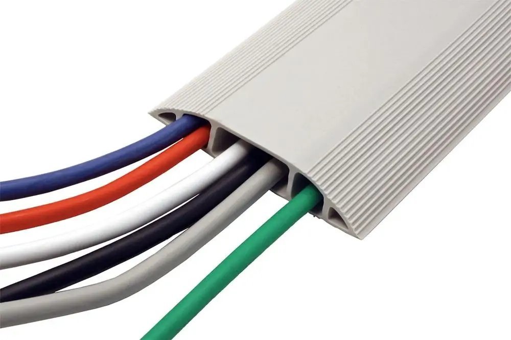 Mbrojtës kabllosh Dataflex Addit, 150cm, për dysheme, gri