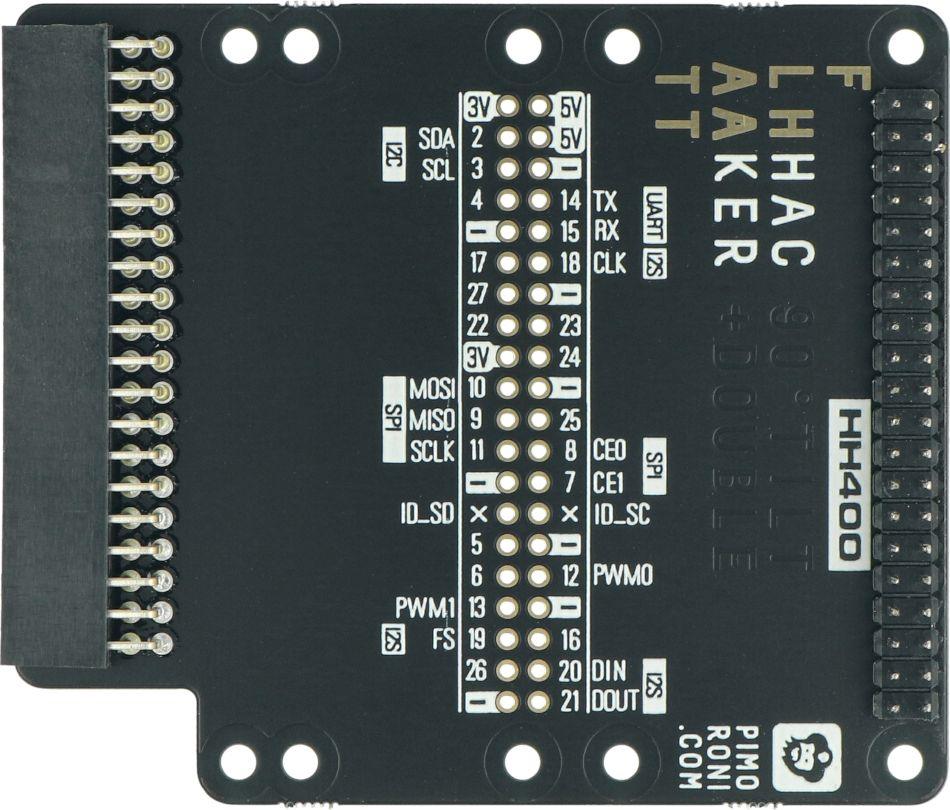 Pllakë PiMoroni Flat HAT Hacker Raspberry Pi 400 pin exit (PIM536)