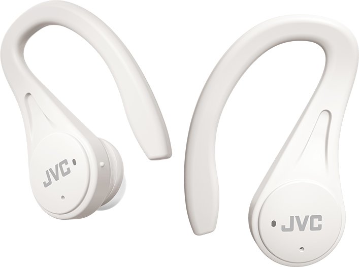Kufje wireless sportive JVC HAEC25T, Bluetooth, IPX5, të bardha