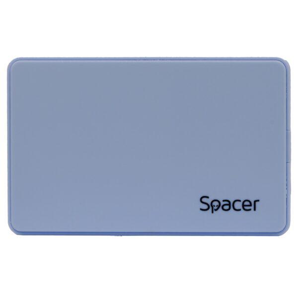 Kuti e jashtme për disk Spacer SPR-25612W, 2.5", USB 3.0, plastike e zezë