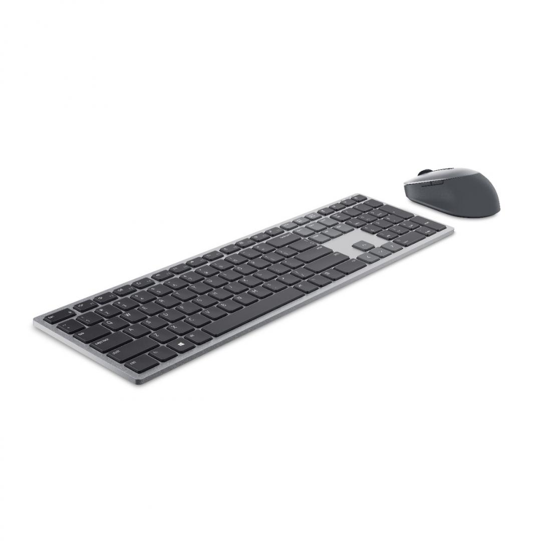 Set tastierë dhe mi DELL Pro Plus KM7321W, pa kabllo, layout US International QWERTY, gri