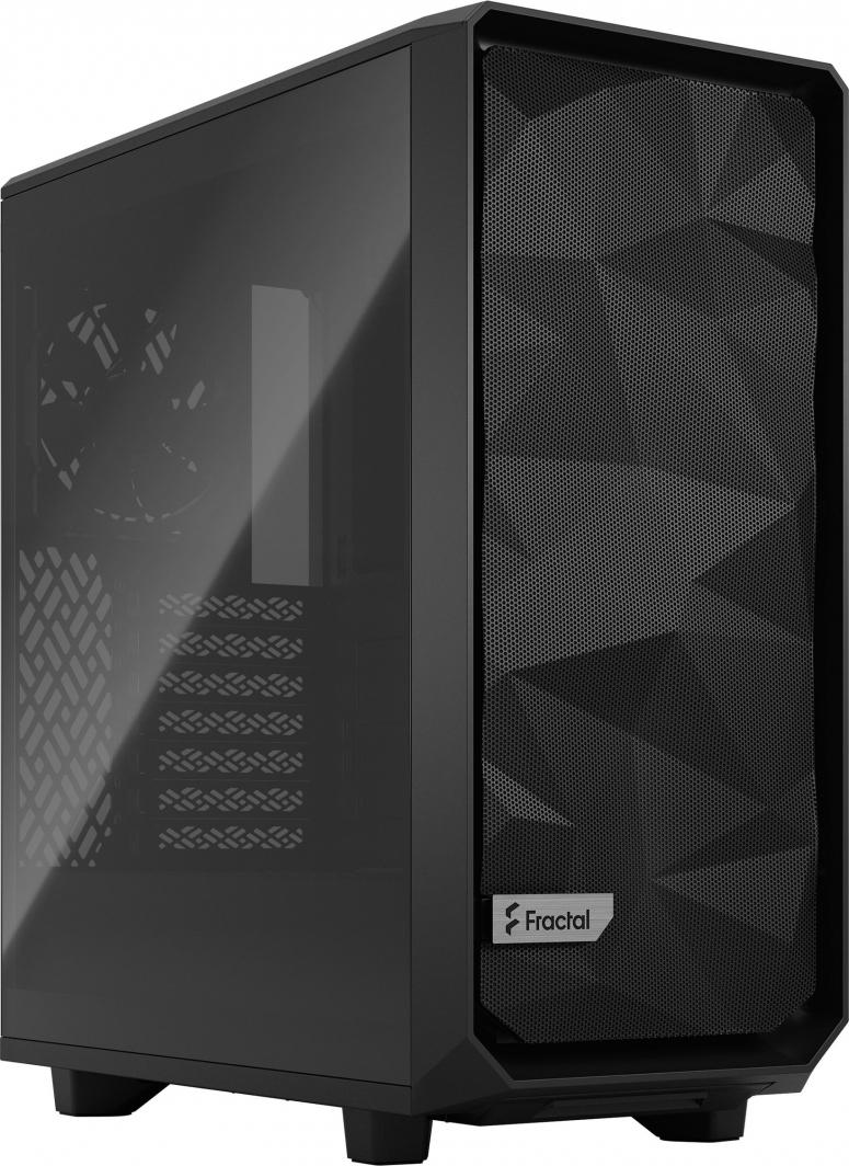 Куќиште за компјутер Fractal Design Meshify 2 Compact TG Light Tint, Црна, Midi Tower