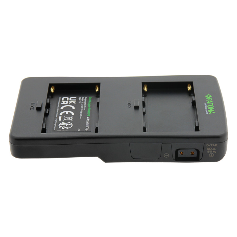 Adapter Premium Dual PATONA për Sony NP-F V-Mount / D-Tap