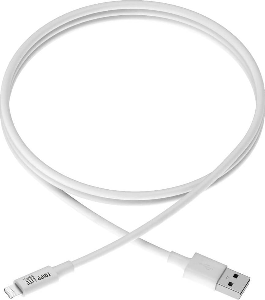 Kabllo Tripp Lite M100006WH, USB A në Lightning, 1.8m, e bardhë