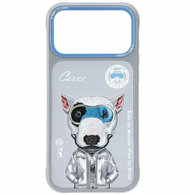 Мобилна маска Nimmy Cool and Cute 2.0 Dog за iPhone 17 Pro Max, сива