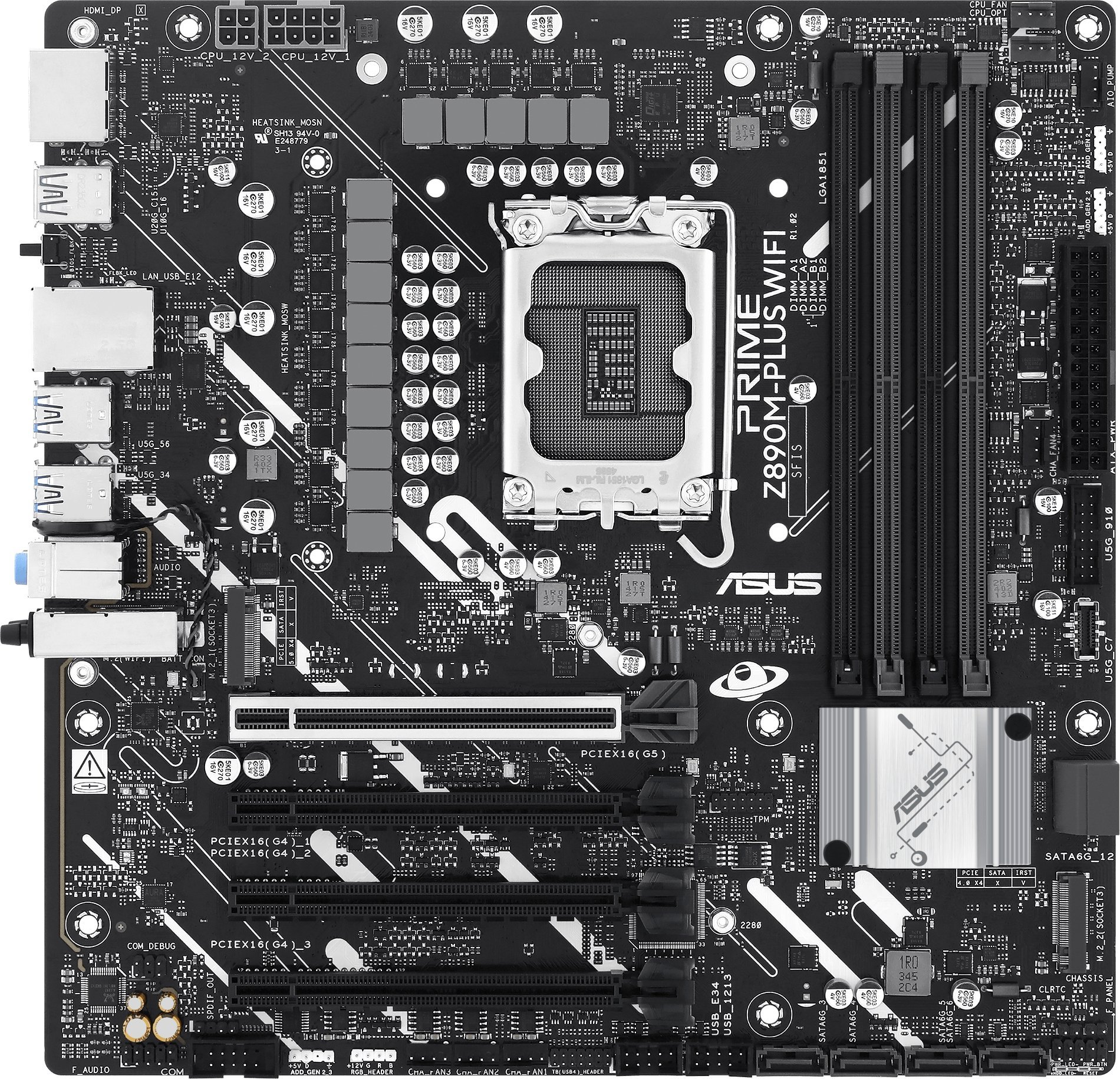 Pllakë amë ASUS PRIME Z890M PLUS WIFI, Intel Z890, LGA 1851, Micro ATX