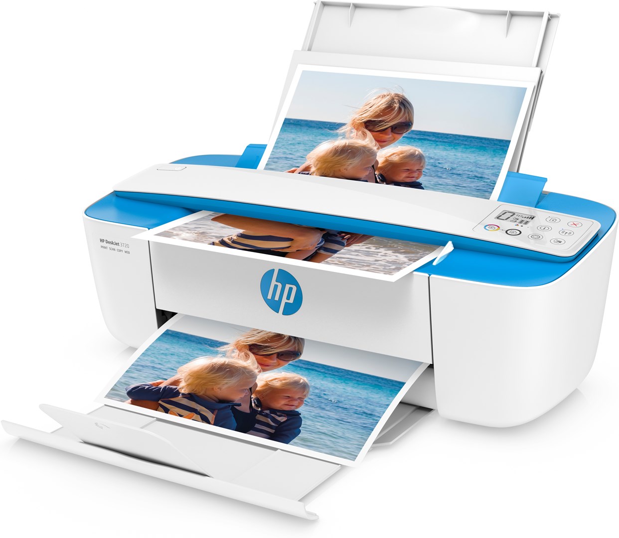Printer multifunksional HP DeskJet 3762, Inkjet termal, i gjelbër