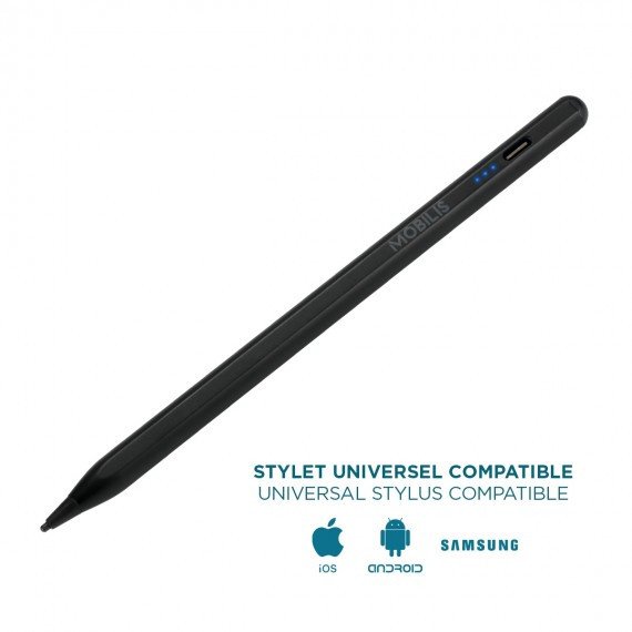 Stilolaps universal për tablet Mobilis, majë precize, i zi
