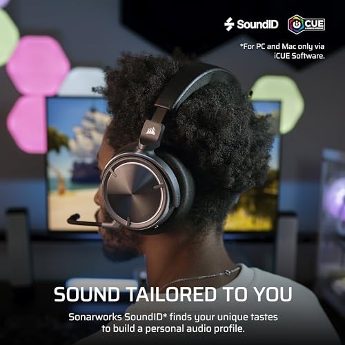 Kufje gaming CORSAIR VIRTUOSO MAX, wireless, Dolby Atmos, Carbon