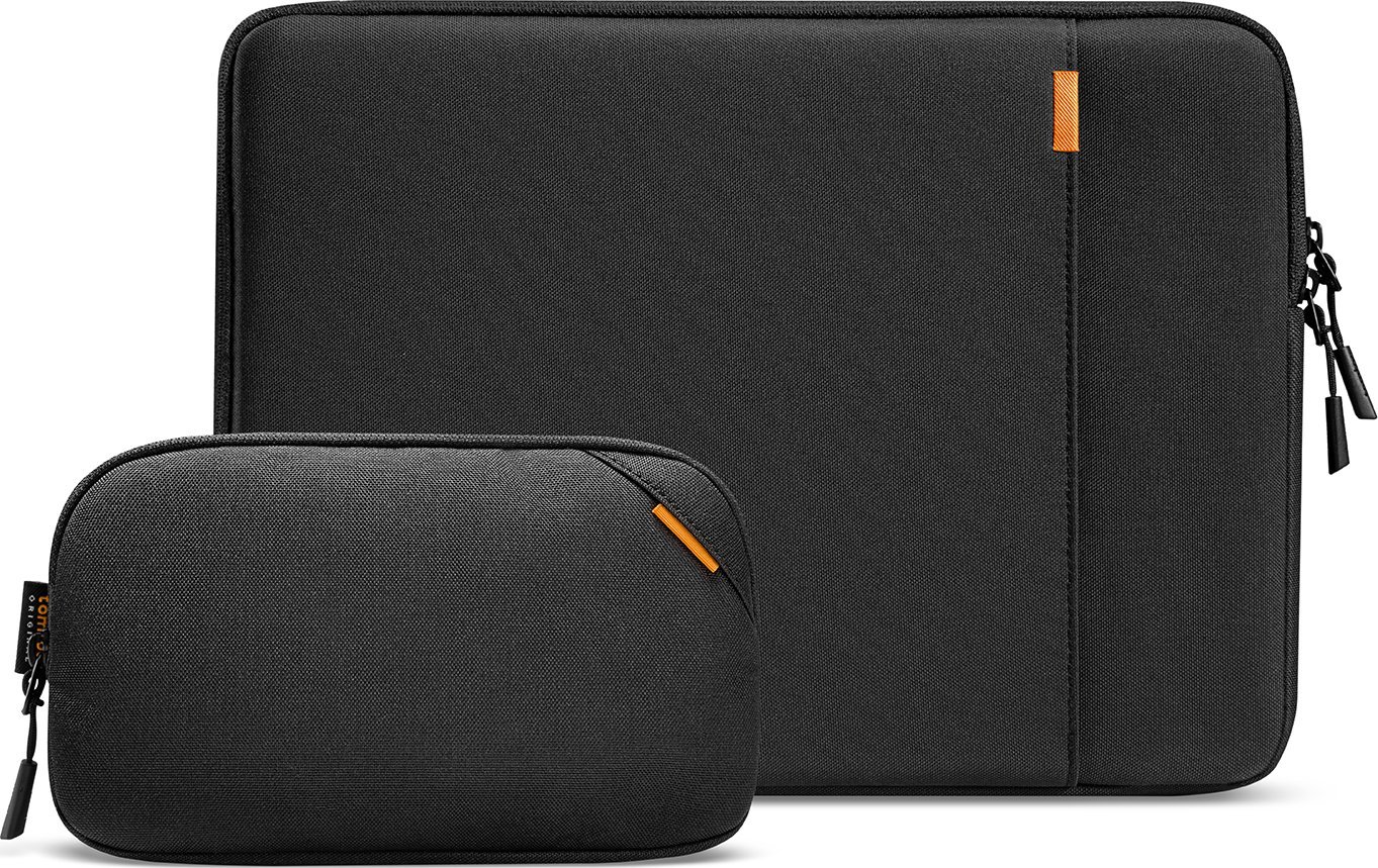 Футрола за лаптоп Tomtoc Defender A13, 13\" MacBook Air Pro, сет со торбичка за аксесоари, црна