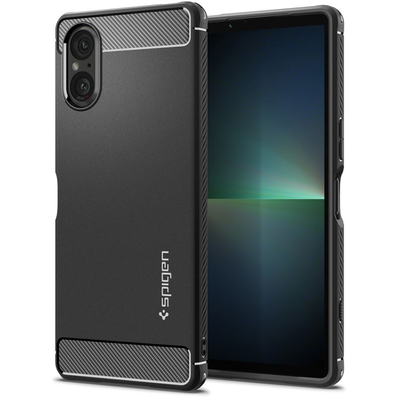 Mbështjellës për Sony Xperia 5V Spigen Rugged Armor, i zi