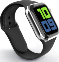 Rrip ore Swissten Silicone për Apple Watch, 42-44 mm, silikon, i zi