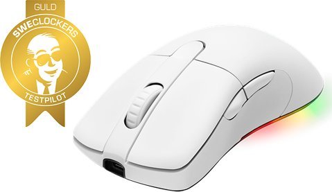Maus gaming wireless Deltaco GAM107W, RGB, USB, i bardhë