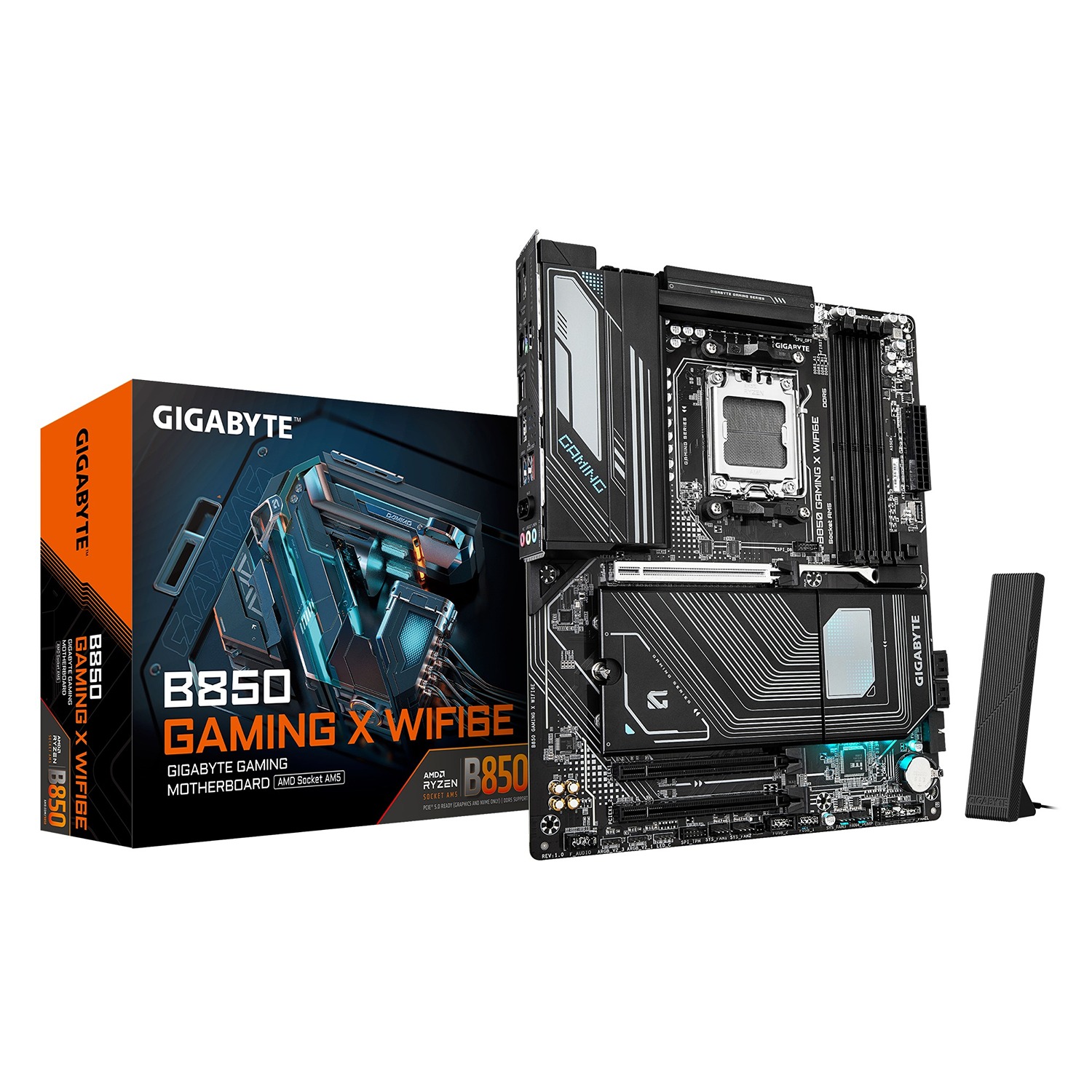 Pllakë amë GIGABYTE B850 Gaming X WiFi6E, AM5, DDR5, e zezë 4