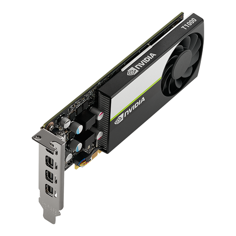 Kartelë grafike PNY Quadro T1000, 4GB GDDR6, profesionale, e zezë