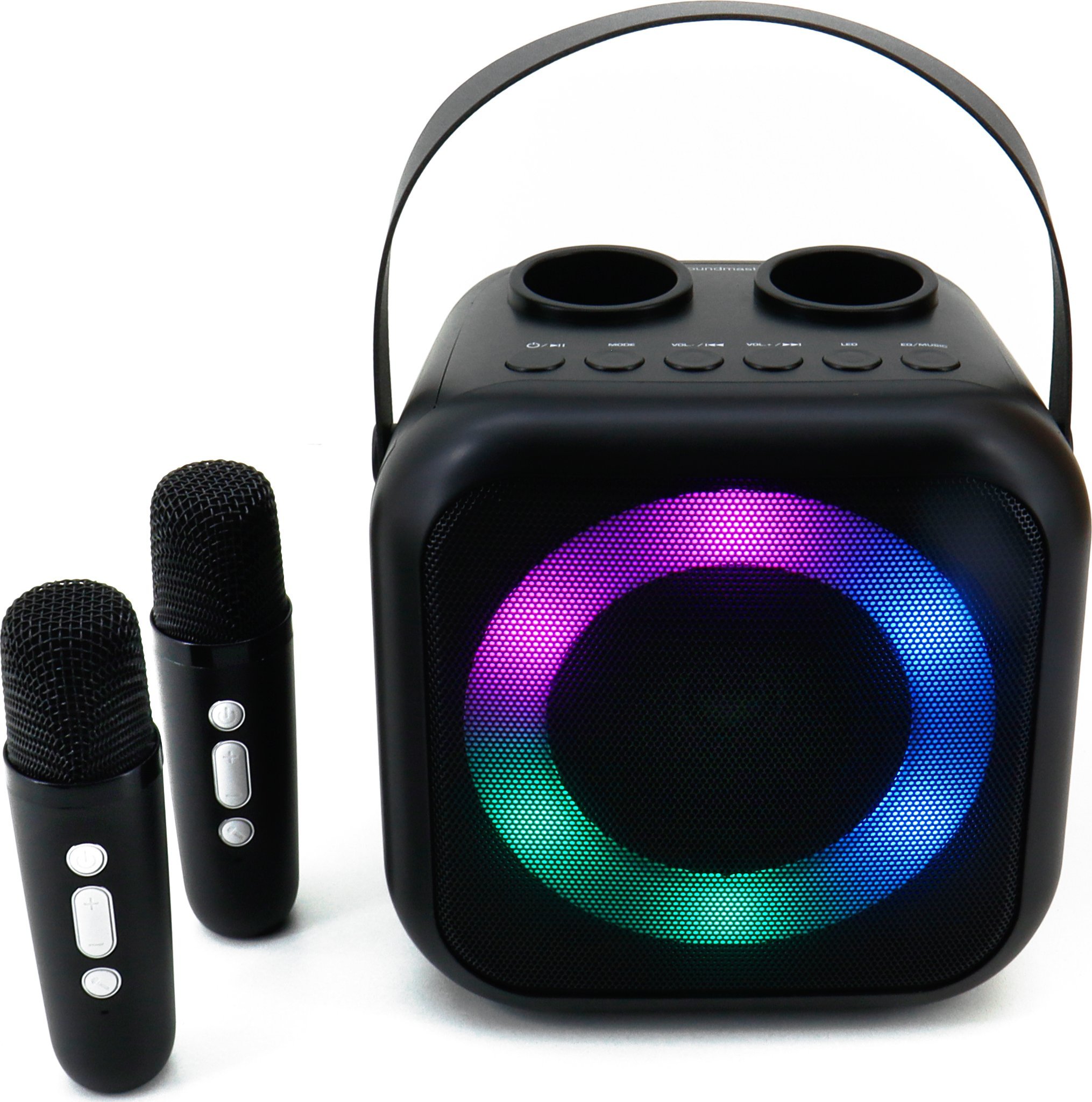 Sistem karaoke Soundmaster BT2024SW, Bluetooth, me mikrofon, i zi