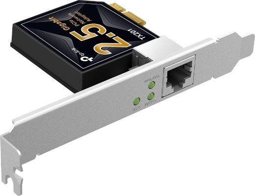Kartë rrjeti TP-Link TX201, PCI Express, 2.5 Gb/s, e zezë