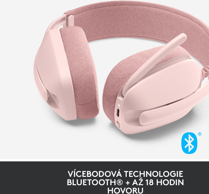 Kufje Logitech Zone Vibe 100, rozë