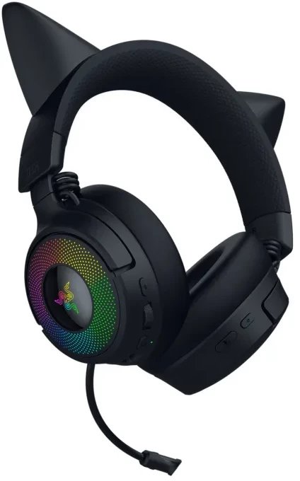 Kufje gaming Razer Kraken Kitty V3 Pro, wireless, me mikrofon, të zeza