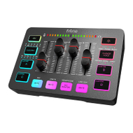 Mikser audio Fifine SC3 RGB, USB, 48V phantom, i zi