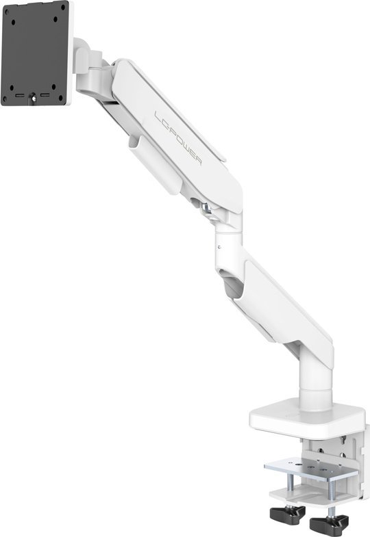 Krah monitori LC-Power LC-EQ-A49W, deri 49", montim në tavolinë, i bardhë
