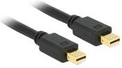 Kabllo Delock DisplayPort Mini në DisplayPort Mini, 1.5m, e zezë