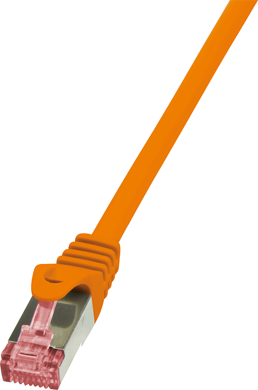 Kabllo rrjeti LogiLink Patchcord, CAT6, S/FTP, PIMF, 0.25m, e portokalltë