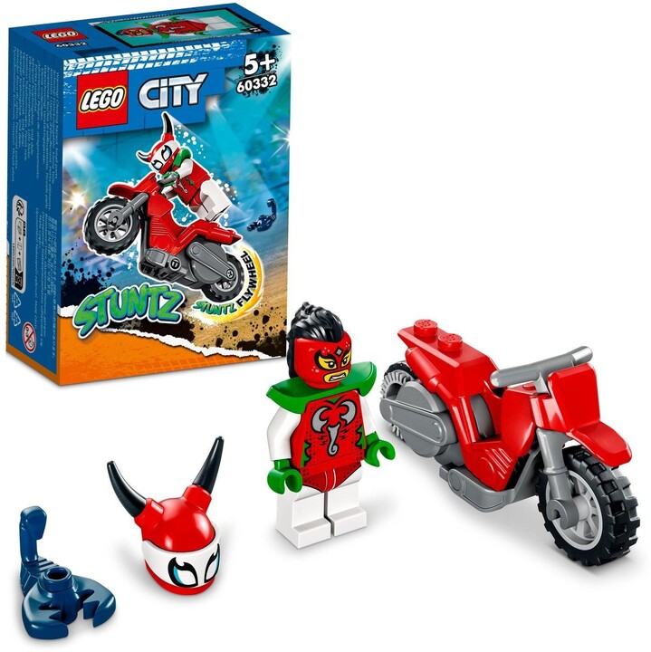 Set lodër LEGO® City 60332 Scorpion stunt bike, 15 pjesë