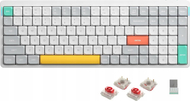 Tastierë mekanike wireless Nuphy Air96 V2, Red 2.0, Ionic White
