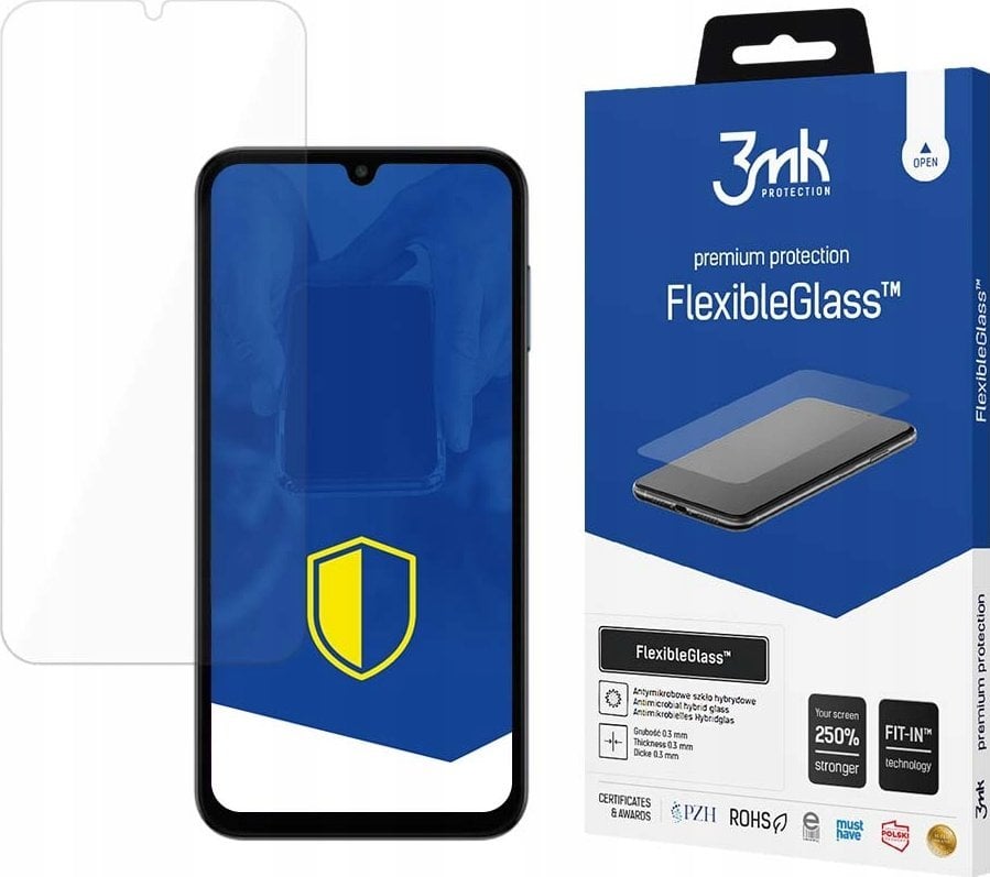 Mbrojtës ekrani 3MK FlexibleGlass Samsung Galaxy M15 5G, xham hibrid, transparen