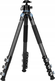Tripod fotografik SIRUI L-324F, karbon, me kokë KS-40, i zi