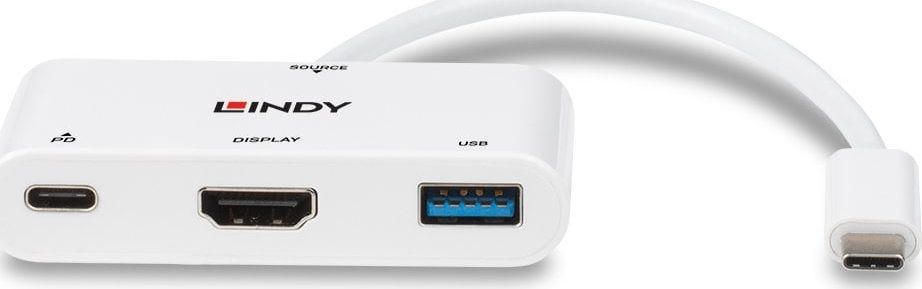 Stacion dokimi Lindy USB C 43340, HDMI, USB 3.0, gri